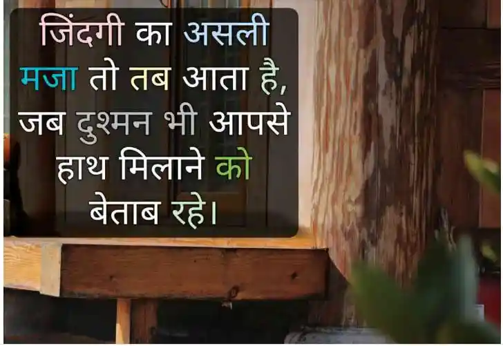 जिंदगी का असली मजा तो तब आता है, जब दुश्मन भी..